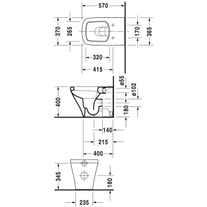 WC Duravit DuraStyle 2150090000