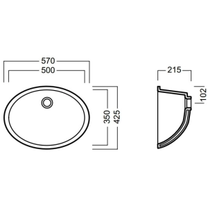 Lavabo Hatria Arredo Caterine Y651