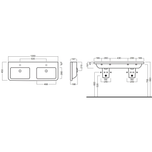 Lavabo Hatria Erika Pro YXJC