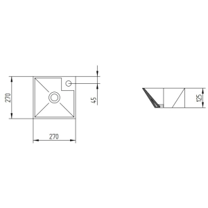 Lavabo AeT Idea Piramid L270