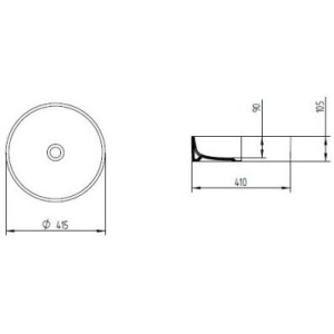 Lavabo AeT Motivi Fine Short L250