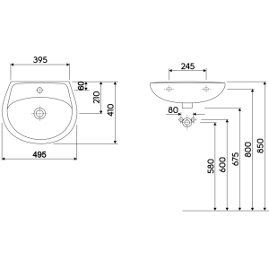 Lavabo Kolo Idol 50 M11150