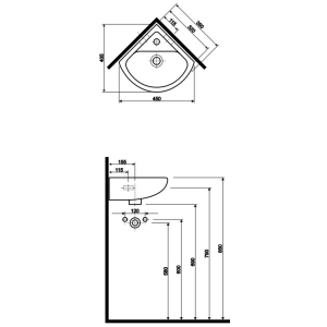 Lavabo Kolo Nova Top 32 62732