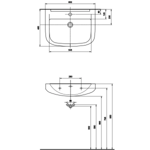 Lavabo Kolo Primo 65 K81965