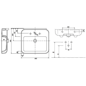 Lavabo Kolo Ego 60 K11162