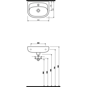 Lavabo Kolo Nova 46 22146