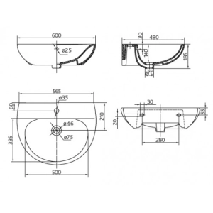 Lavabo Kolo Runa 60 L81160