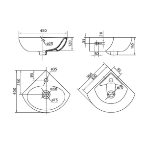 Lavabo Kolo Runa 35 L82735