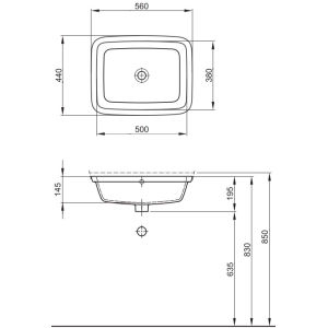 Lavabo Kolo Style 56 L21850