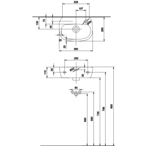 Lavabo Kolo Style 36 L22136