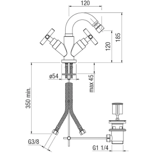 Nobili Rubinetterie Spring SP57119-1-CR