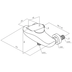 Mezclador AM-PM Bliss L F5320000