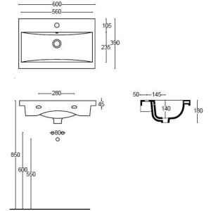 Lavabo Althea Clever 60