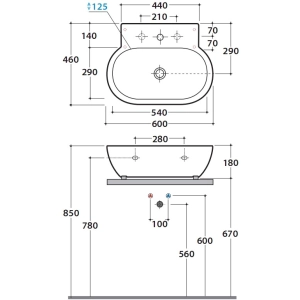 Lavabo Globo Bowl SC060.BI