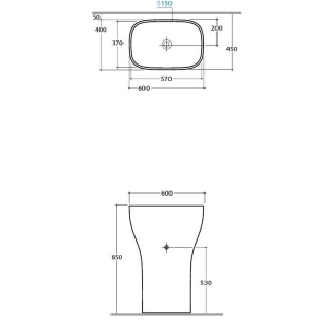 Lavabo Globo Genesis GEM60.BI