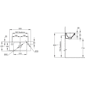 Lavabo Jacob Delafon Odeon Up E4701-00