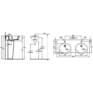 Lavabo Jacob Delafon Ove E1704-00