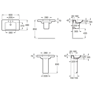 Lavabo Roca Khroma 327652