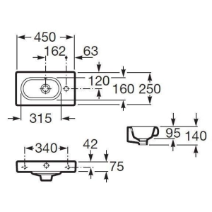 Lavabo Roca Meridian 327248