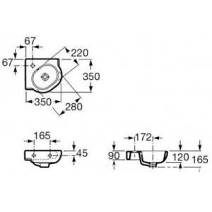 Lavabo Roca Meridian 32724C