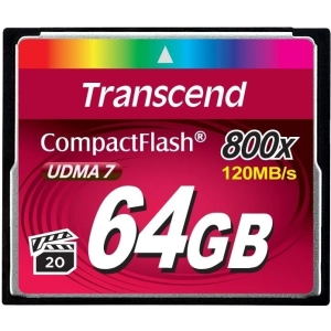 Tarjeta de memoria Transcend CompactFlash 800x 64Gb