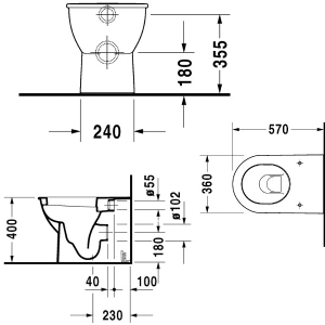 Inodoro Duravit Darling New 2139090000