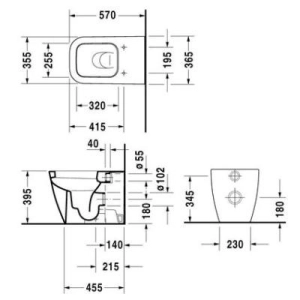 Inodoro Duravit Happy D. 2159090000