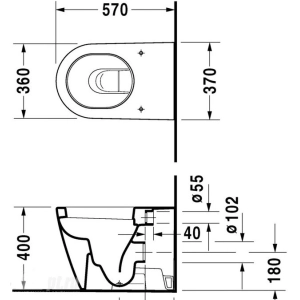 Inodoro Duravit Starck 2 2128090000