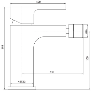 Mezclador Deante Azalia BDA 031M