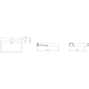 Lavabo AeT Motivi Tank One L231