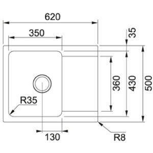 Franke Orion Tectonite OID 611-62 114.0305.717