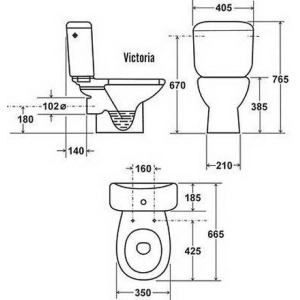 Inodoro Roca Victoria A34940200W