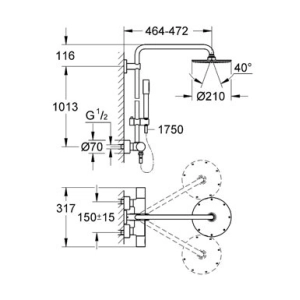 Grohe Rainshower System 210 27032001