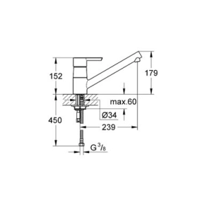 Grifo Grohe Feel 32669000