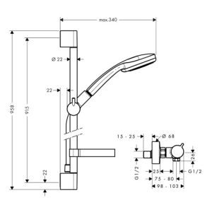 Hansgrohe Croma 100 27035000