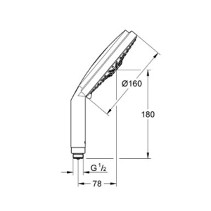 Sistema de ducha Grohe Rainshower Cosmopolitan 160 28756000