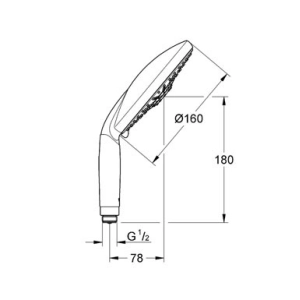 Sistema de ducha Grohe Rainshower Classic 160 28765000