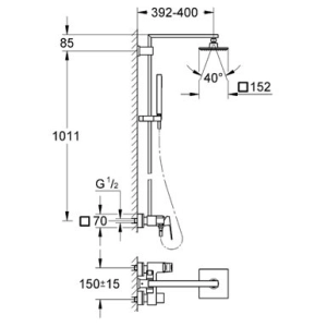 Grohe Eurocube System 150 23147000