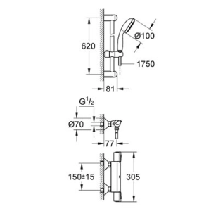 Grohe Grohtherm 1000 34151003