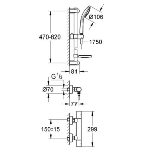 Grohe Grohtherm 1000 Cosmopolitan 34286002