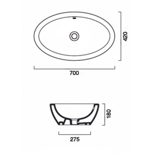 Lavabo Catalano Velis 70