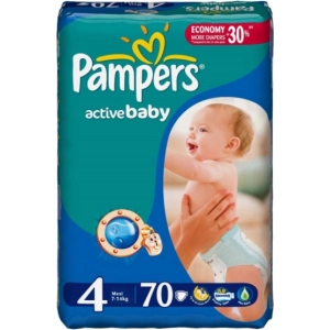 Pañales Pampers Active Baby 4 / 70 pcs