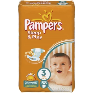 Pañales Pampers Sleep and Play 3 / 58 pcs