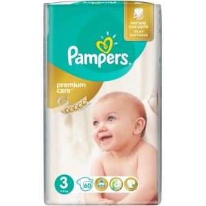 Pañales Pampers Premium Care 3/60 pcs