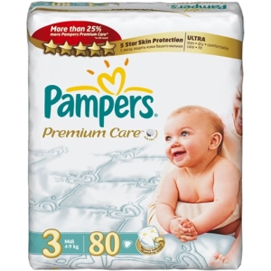 Pañales Pampers Premium Care 3 / 80 pcs