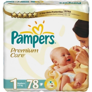 Pañales Pampers Premium Care 1 / 78 pcs