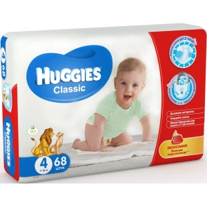 Pañales Huggies Classic 4 / 68 pcs