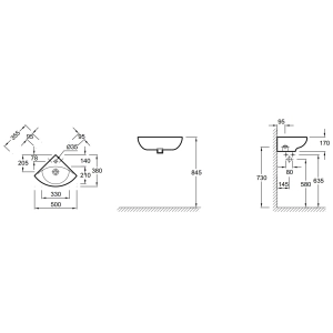 Lavabo Jacob Delafon Patio E4148-00