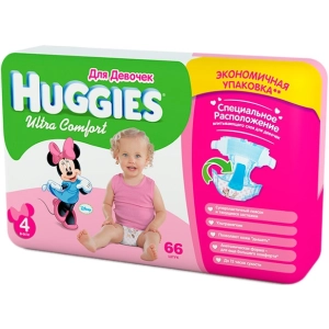 Pañales Huggies Ultra Comfort Girl 4 / 66 pcs