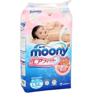 Pañales Moony Diapers L / 54 pcs